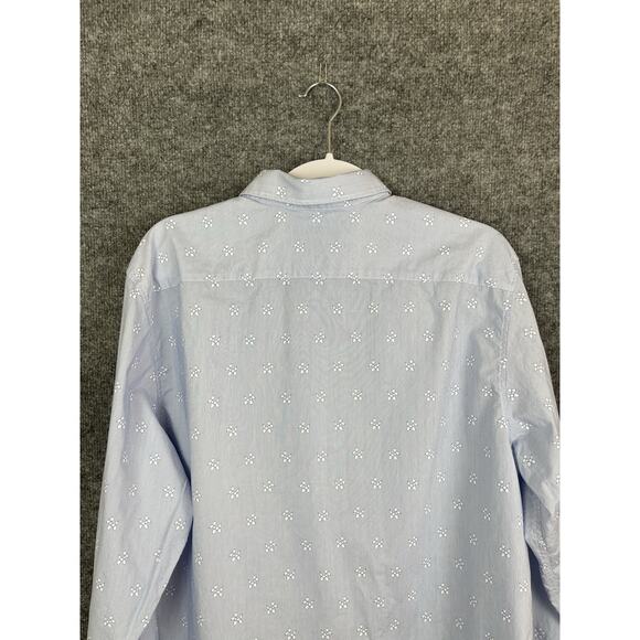 Ted Baker London Men's 5 (US XL) Cotton Blend Pale Blue Long Sleeve Bollon Dogs - Picture 9 of 16